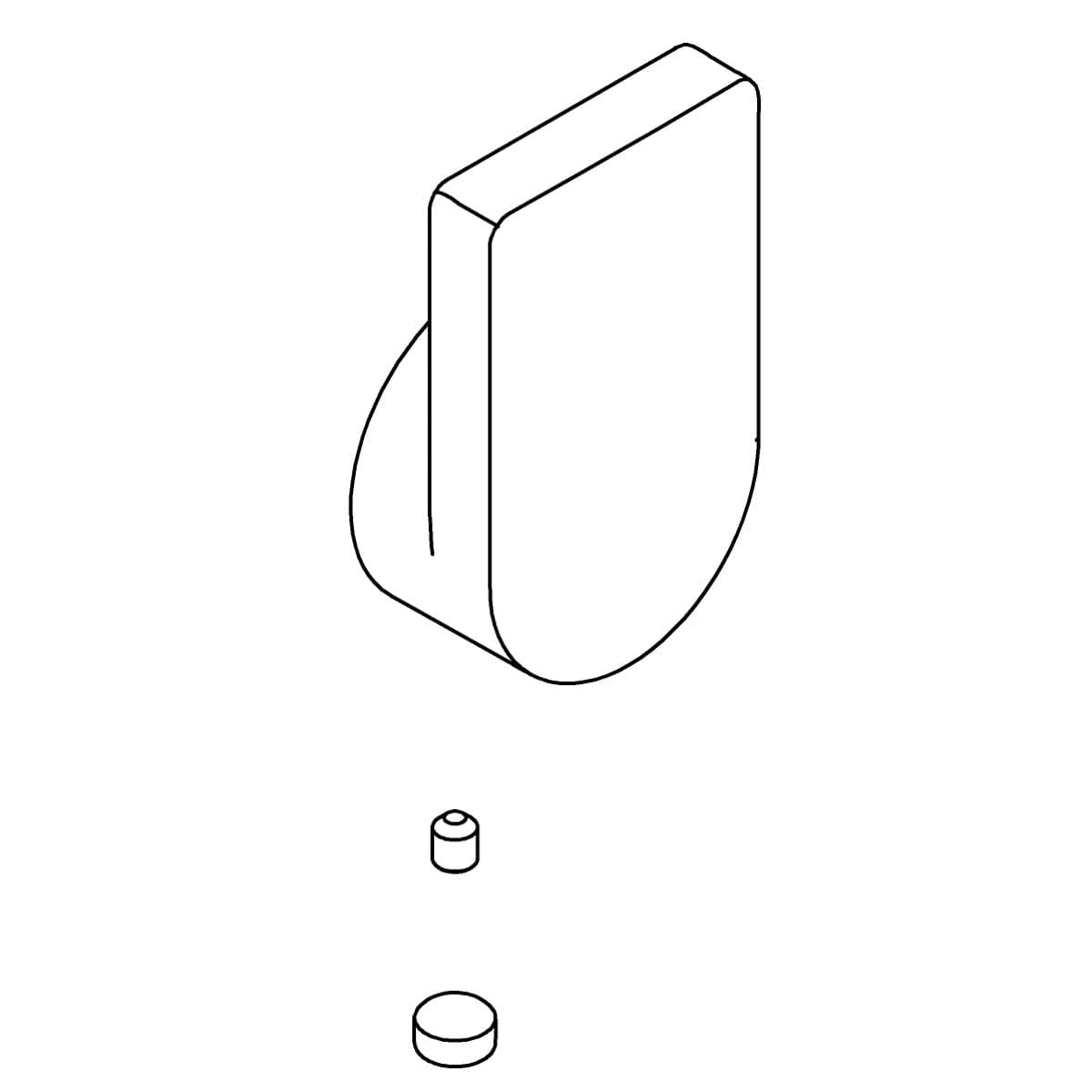 Kohler Genuine Parts Handle KIT - Matte Black by Kohler Genuine Parts