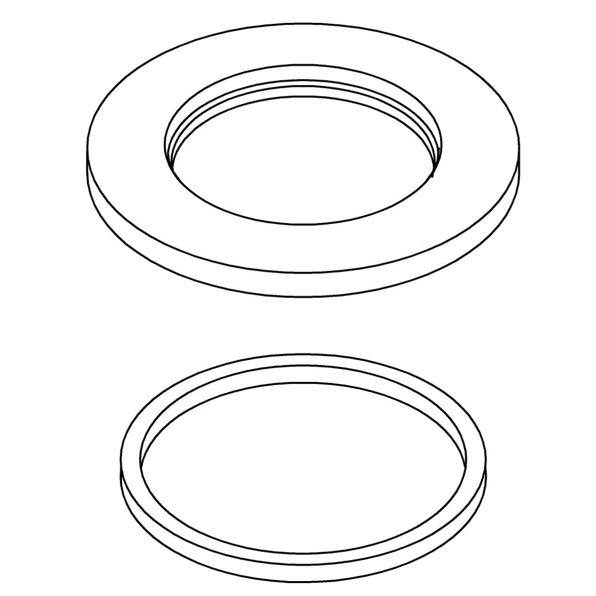 Kohler Genuine Parts Washer KIT - Vibrant Brushed Moderne Brass by Kohler Genuine Parts
