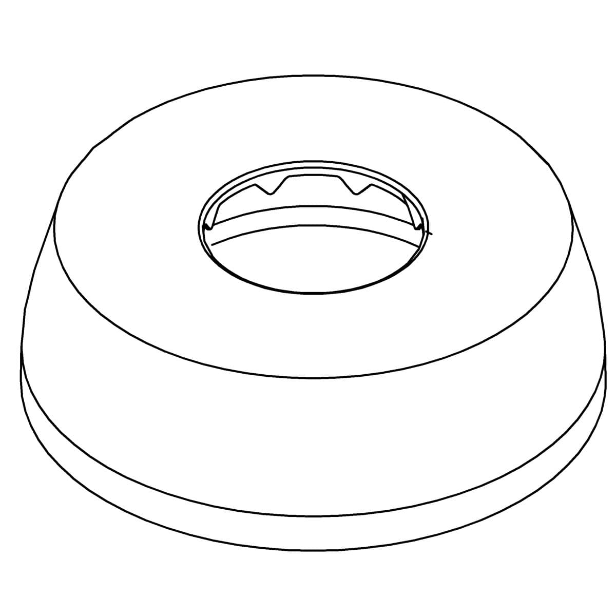 Kohler Genuine Parts Spud, Escutcheon 3/4 - Polished Chrome by Kohler Genuine Parts