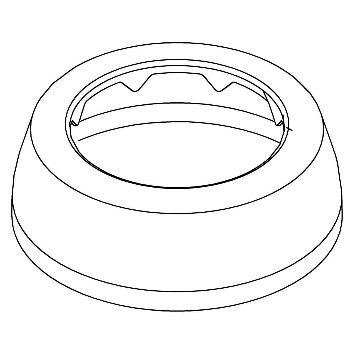 Kohler Genuine Parts Spud, Escutcheon 1-1/2 - Polished Chrome by Kohler Genuine Parts