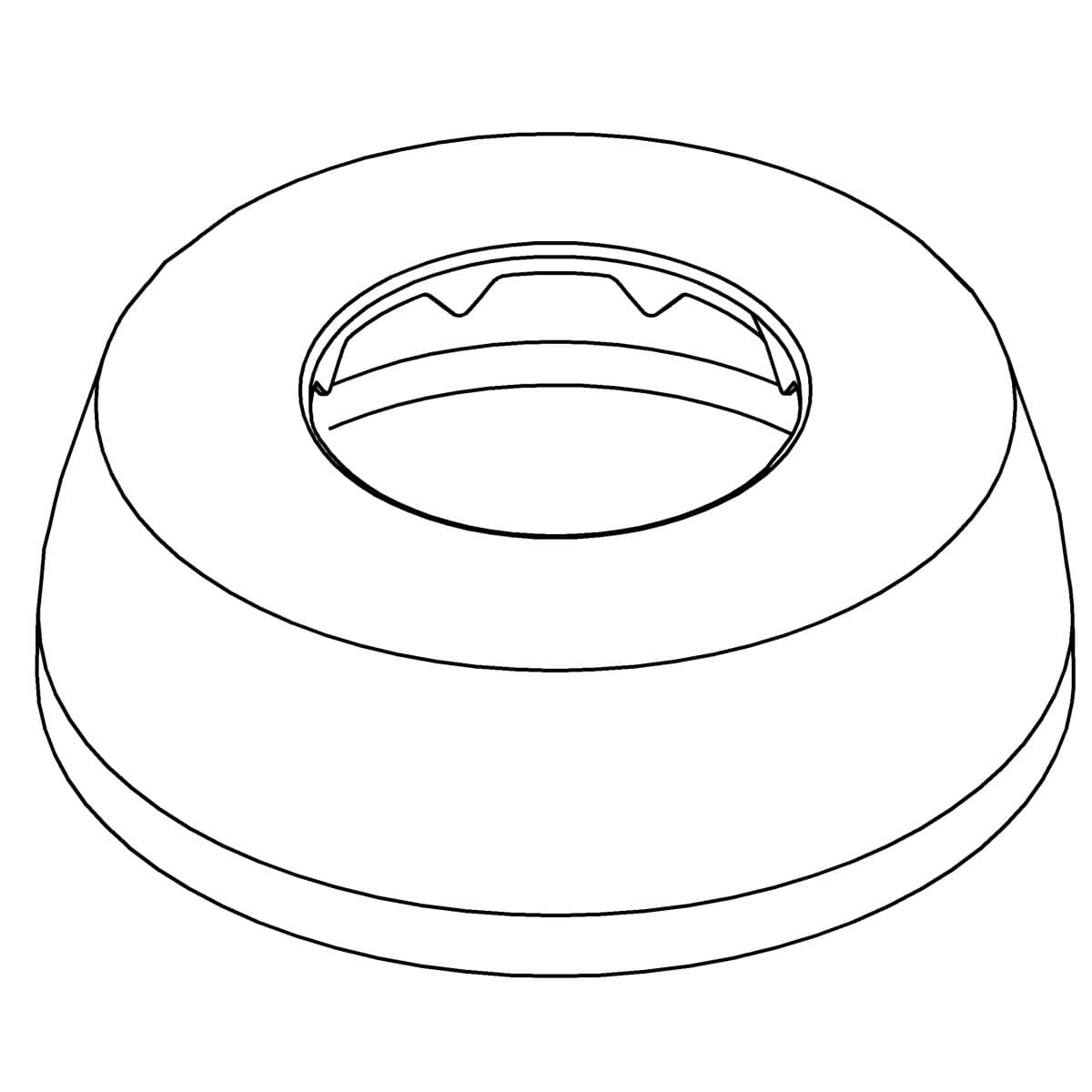 Kohler Genuine Parts Spud, Escutcheon 1-1/4 - Polished Chrome by Kohler Genuine Parts