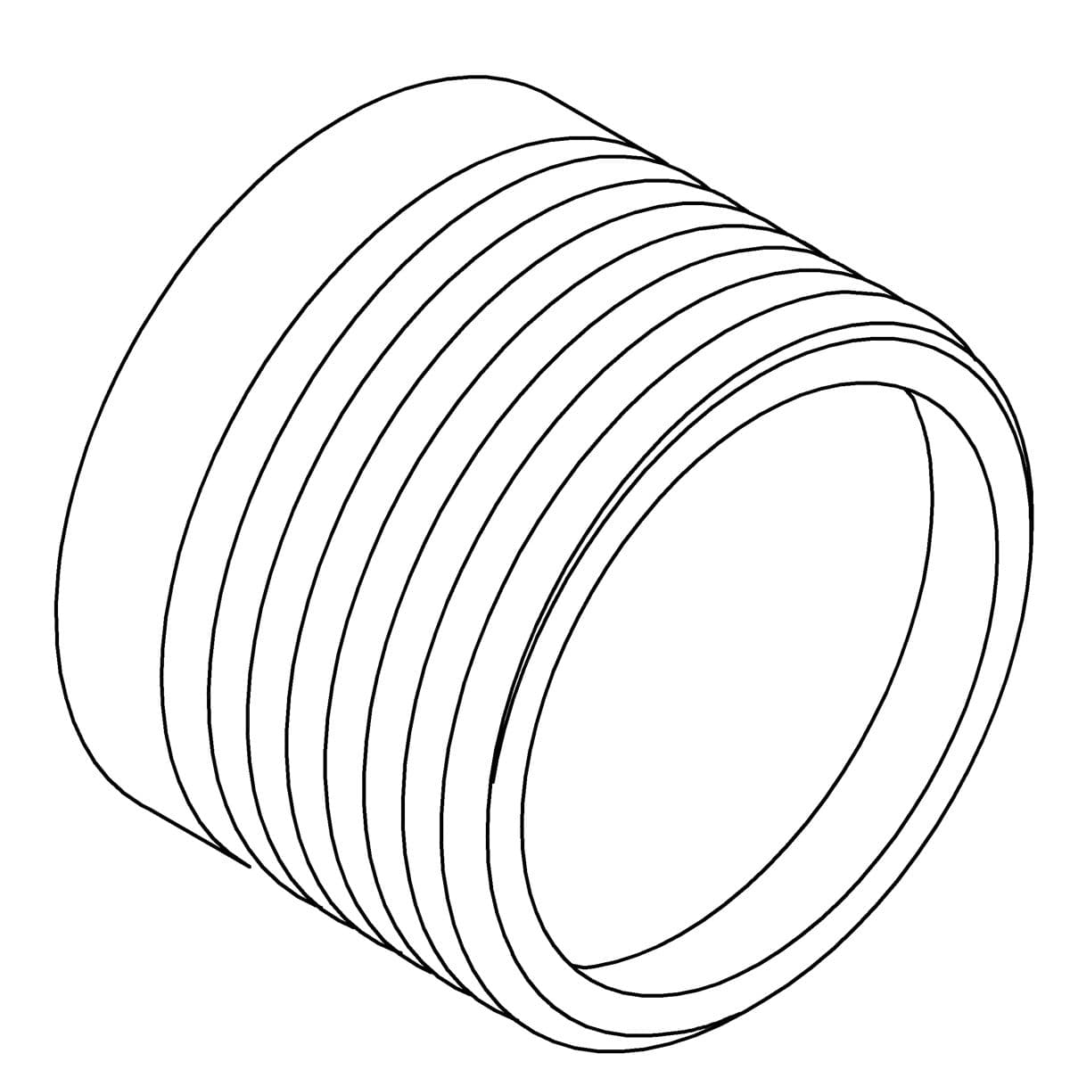 Kohler Genuine Parts Adapter, 1 NPT X 1-1/8 by Kohler Genuine Parts
