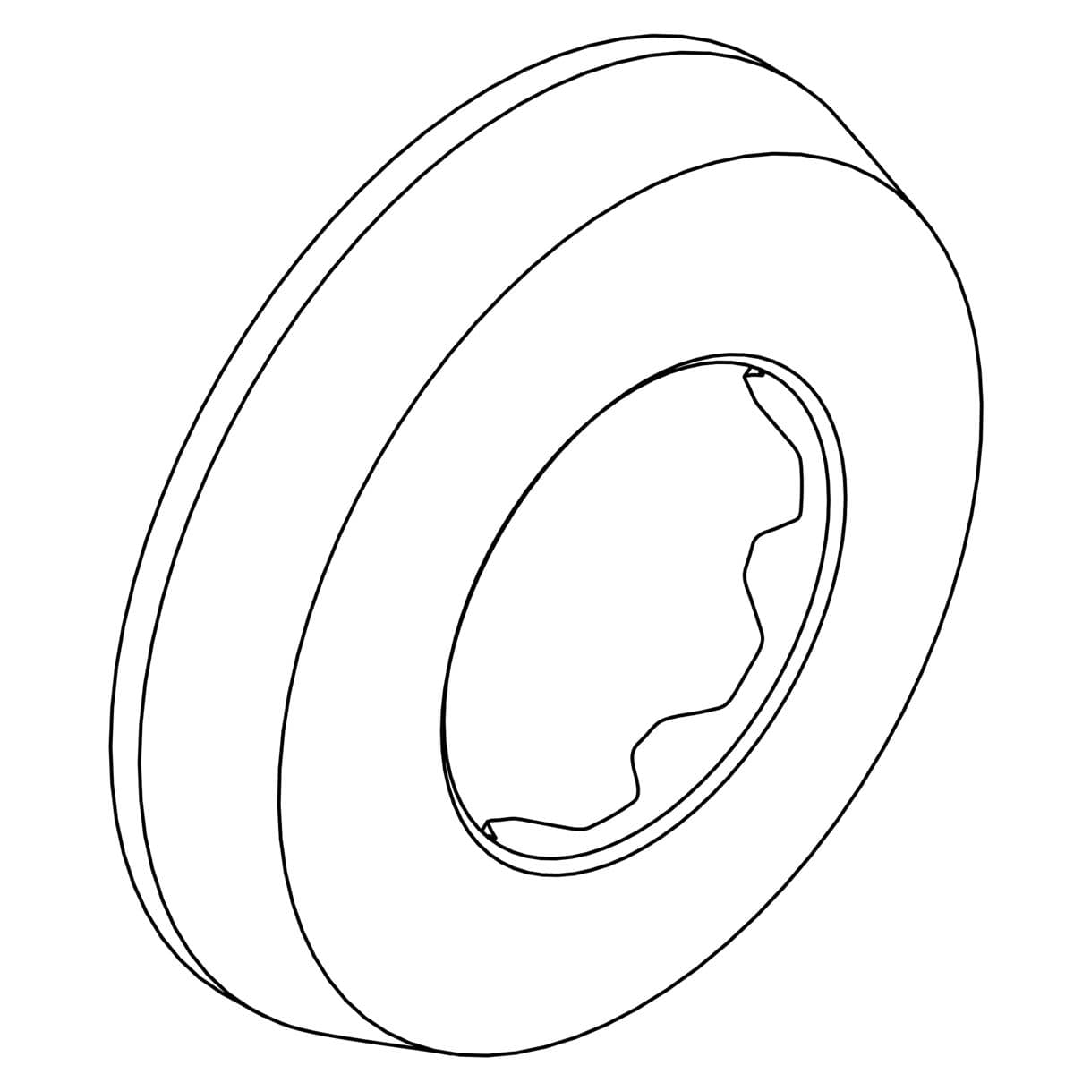 Kohler Genuine Parts WALL Escutcheon, 3/4 - Polished Chrome by Kohler Genuine Parts