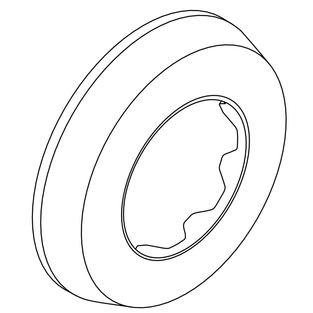Kohler Genuine Parts WALL Escutcheon, 1 - Polished Chrome by Kohler Genuine Parts