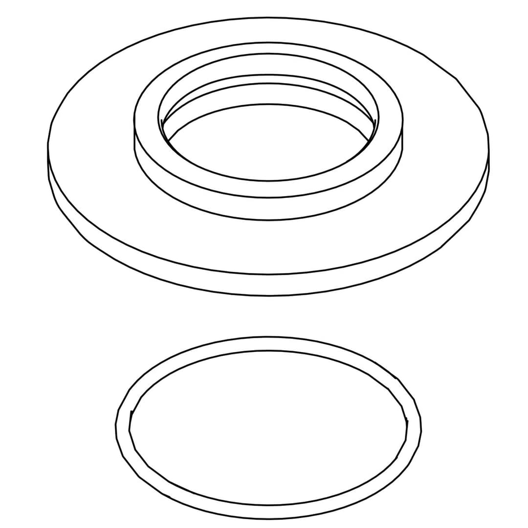 Kohler Genuine Parts Spout Escutcheon KIT - Matte Black by Kohler Genuine Parts