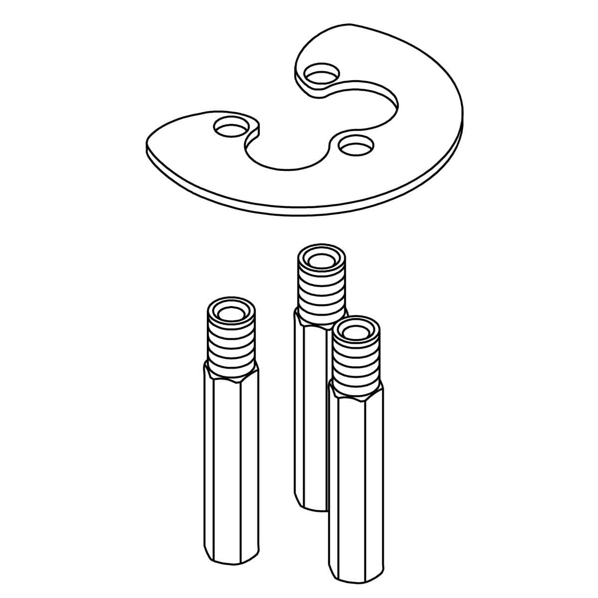 Kohler Genuine Parts Valve BODY Hardware KIT by Kohler Genuine Parts