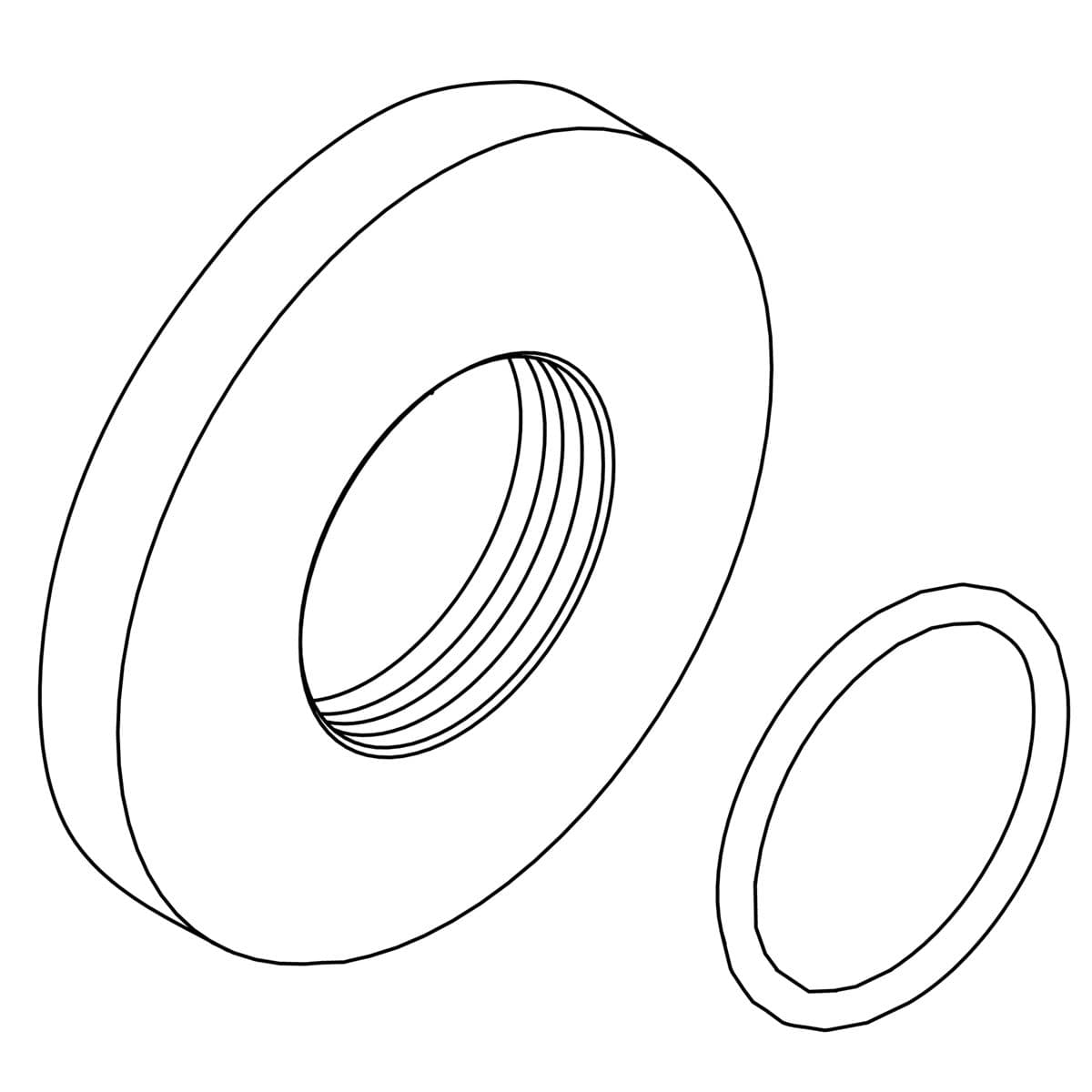 Kohler Genuine Parts Escutcheon KIT - Vibrant Brushed Moderne Brass by Kohler Genuine Parts