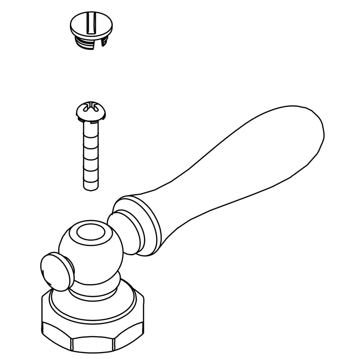 Kohler Genuine Parts Lever Handle KIT, Bridge - Vibrant Brushed Bronze by Kohler Genuine Parts