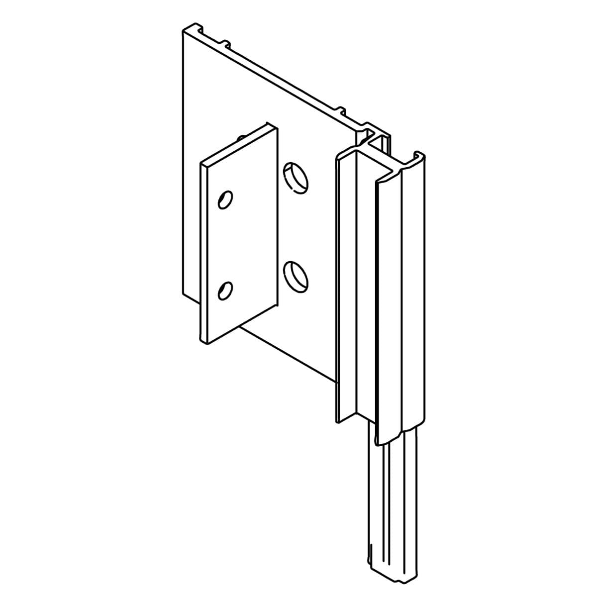 Kohler Genuine Parts Cleat Assembly, Right - Bright Dipped Silver by Kohler Genuine Parts