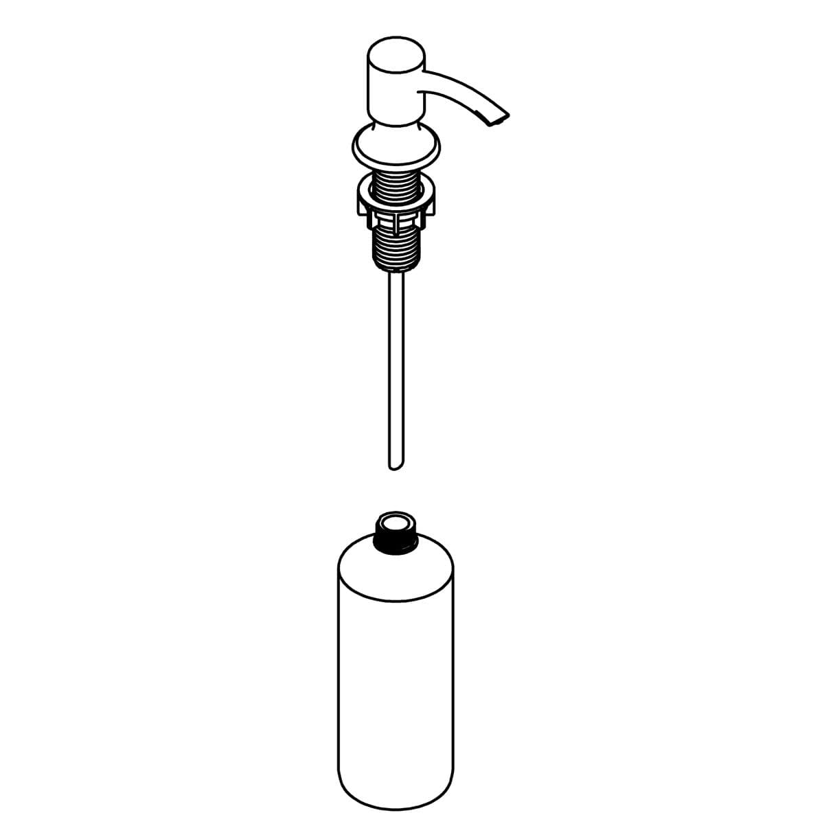Kohler Genuine Parts SOAP Dispenser - Vibrant Stainless Steel by Kohler Genuine Parts