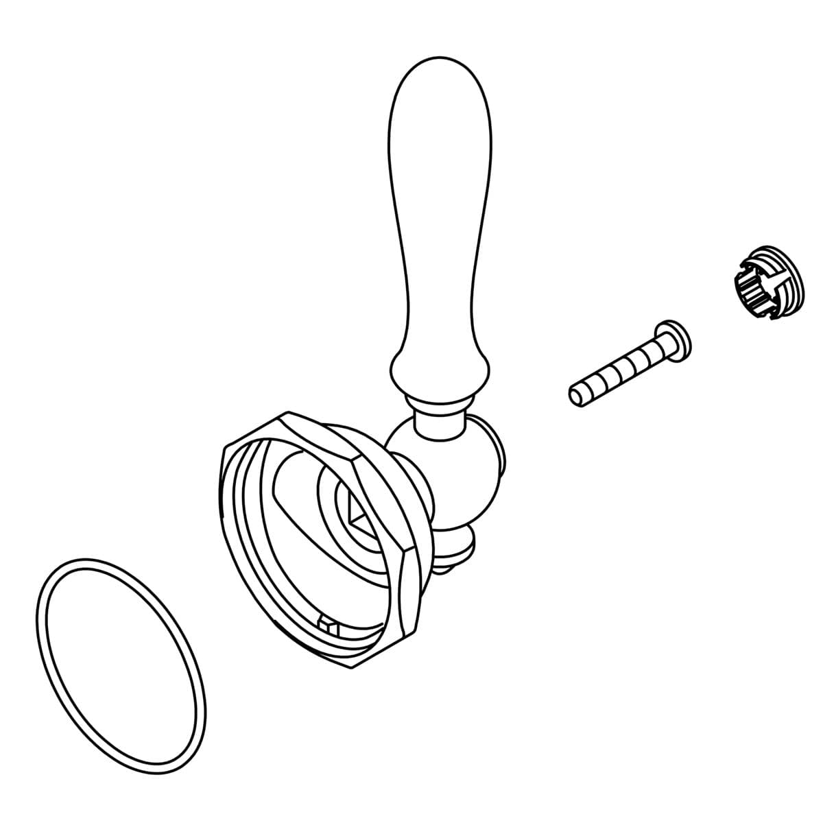Kohler Genuine Parts Handle KIT - Polished Chrome by Kohler Genuine Parts