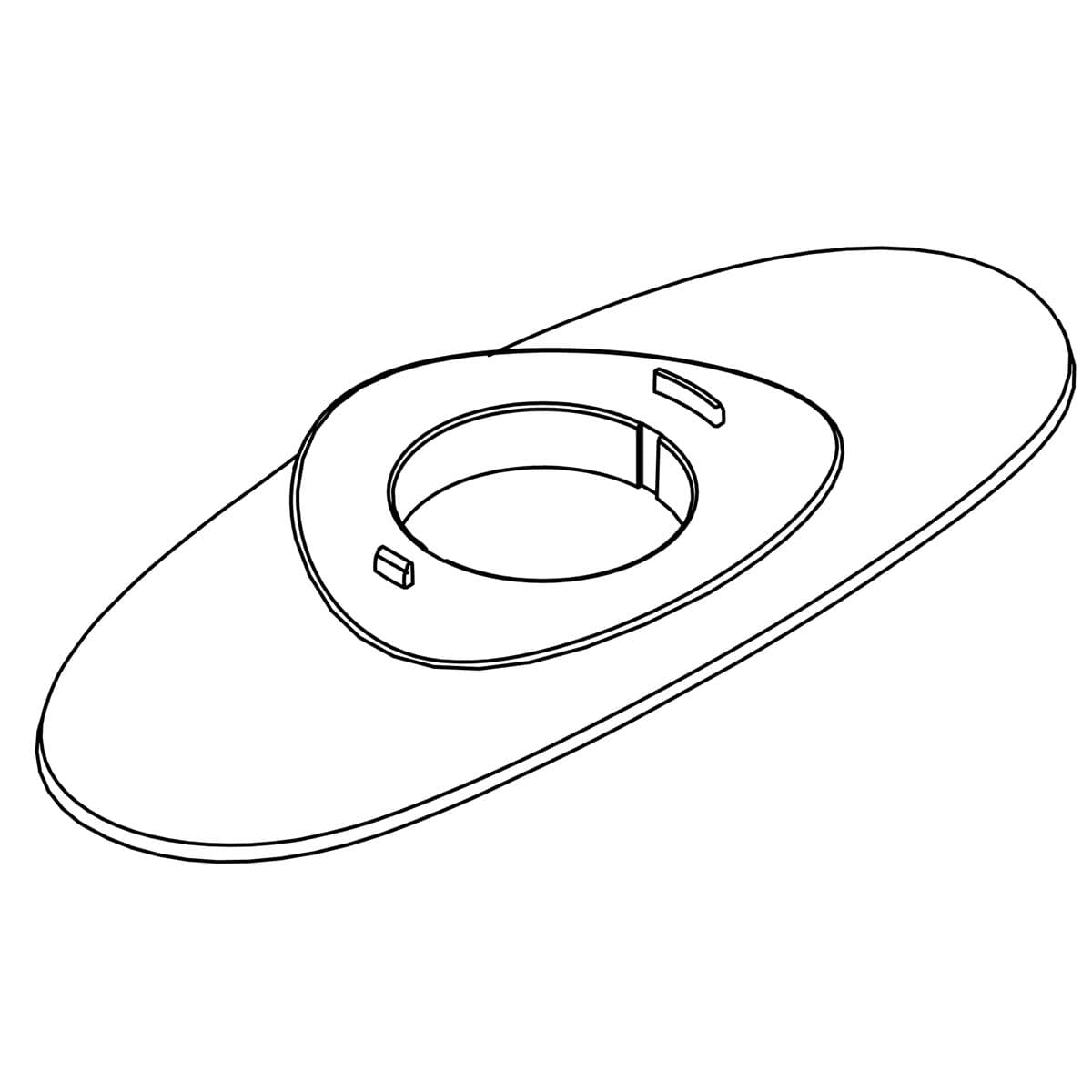 Kohler Genuine Parts Service KIT, Escutcheon - Vibrant Brushed Moderne Brass by Kohler Genuine Parts