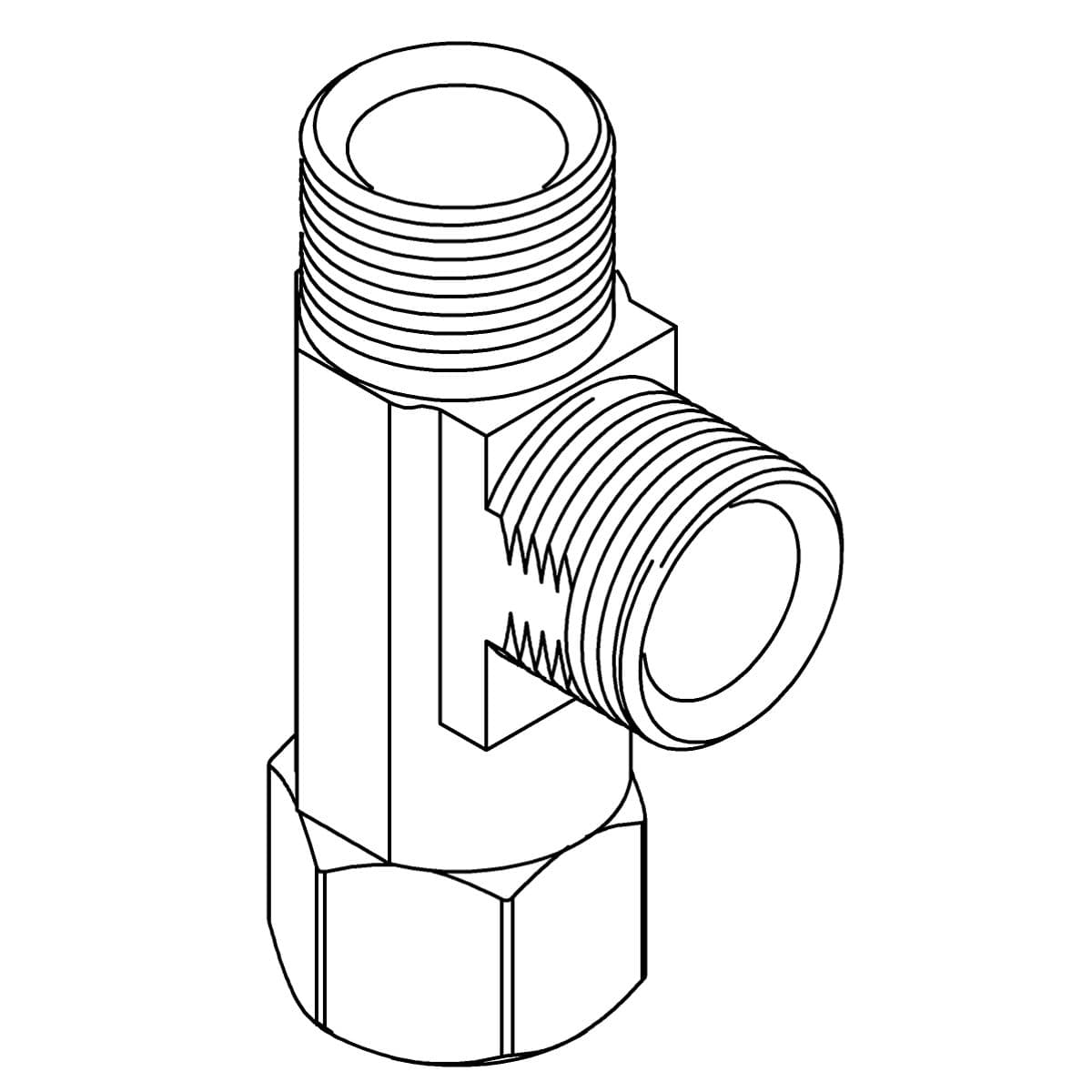 Kohler Genuine Parts TEE, Brass, 3/8 Compression by Kohler Genuine Parts