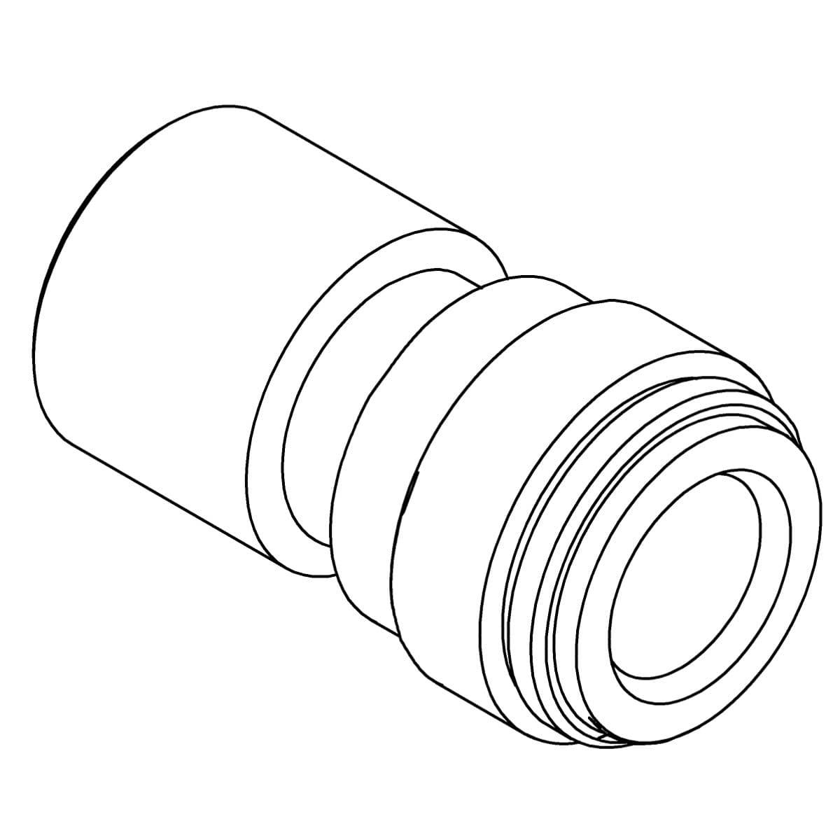 Kohler Genuine Parts Adapter, Push-in Internal Thread by Kohler Genuine Parts