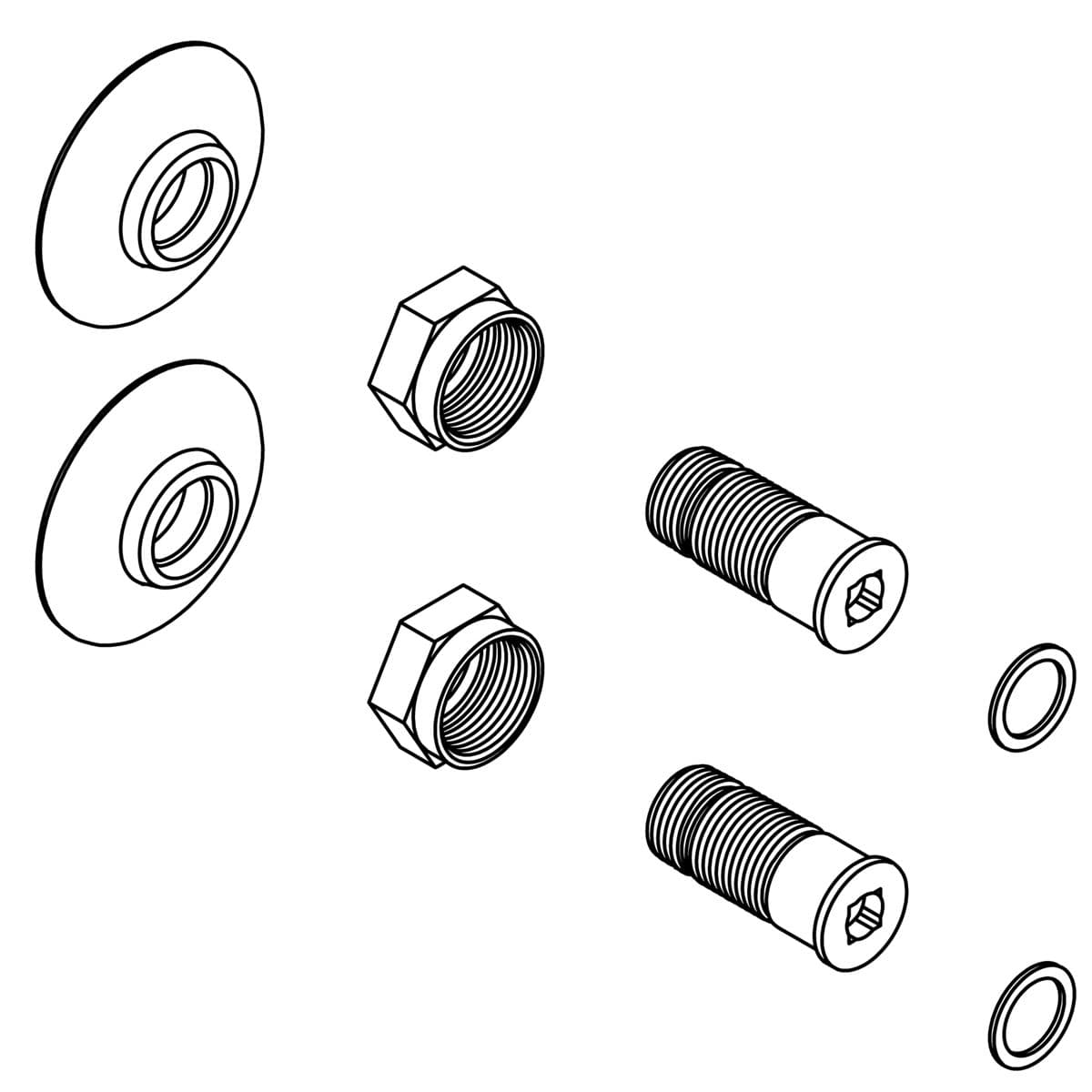 Kohler Genuine Parts KIT, Mounting Hardware - Polished Chrome by Kohler Genuine Parts