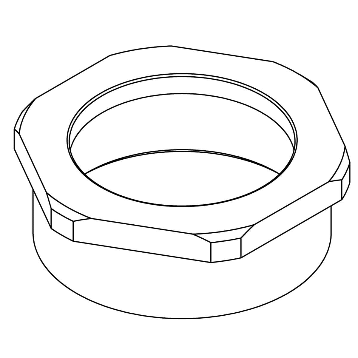 Kohler Genuine Parts SPUD Coupling NUT - Polished Chrome by Kohler Genuine Parts