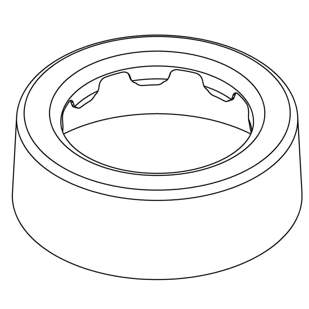 Kohler Genuine Parts Escutcheon - Matte Black by Kohler Genuine Parts
