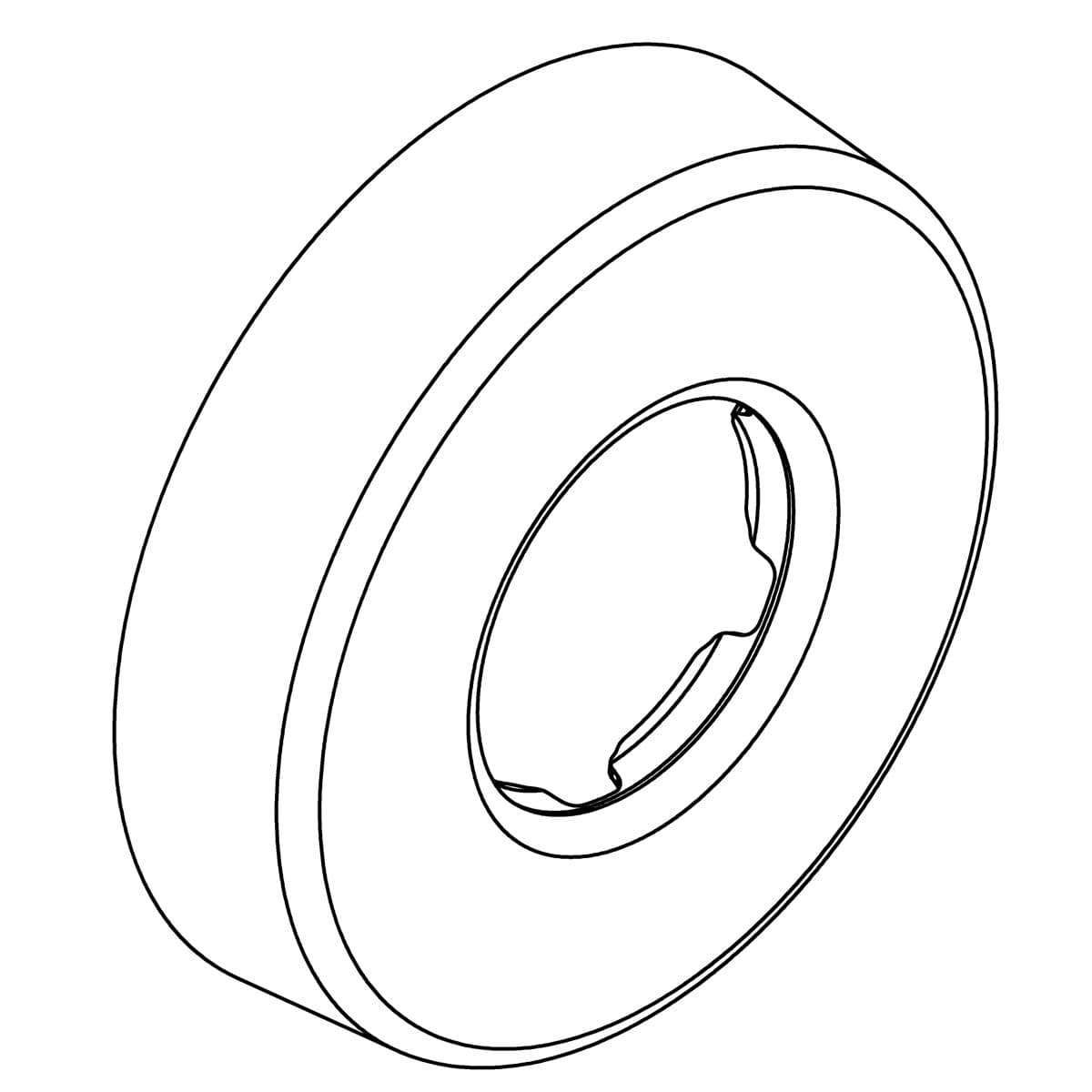 Kohler Genuine Parts WALL Escutcheon - Polished Chrome by Kohler Genuine Parts
