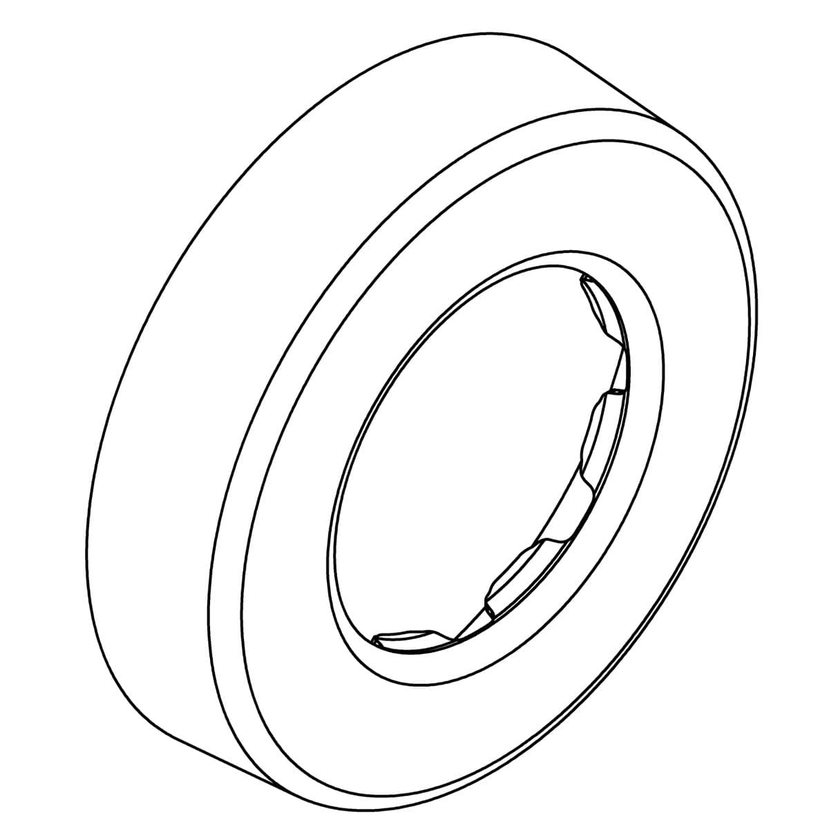 Kohler Genuine Parts WALL Escutcheon - Matte Black by Kohler Genuine Parts