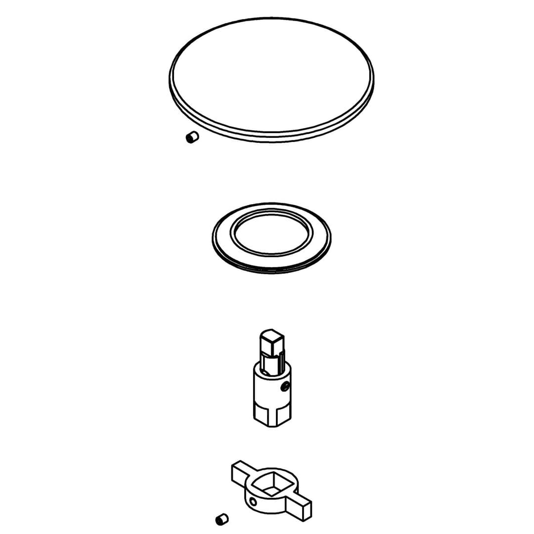 Kohler Genuine Parts Drain Cover Assembly - White by Kohler Genuine Parts