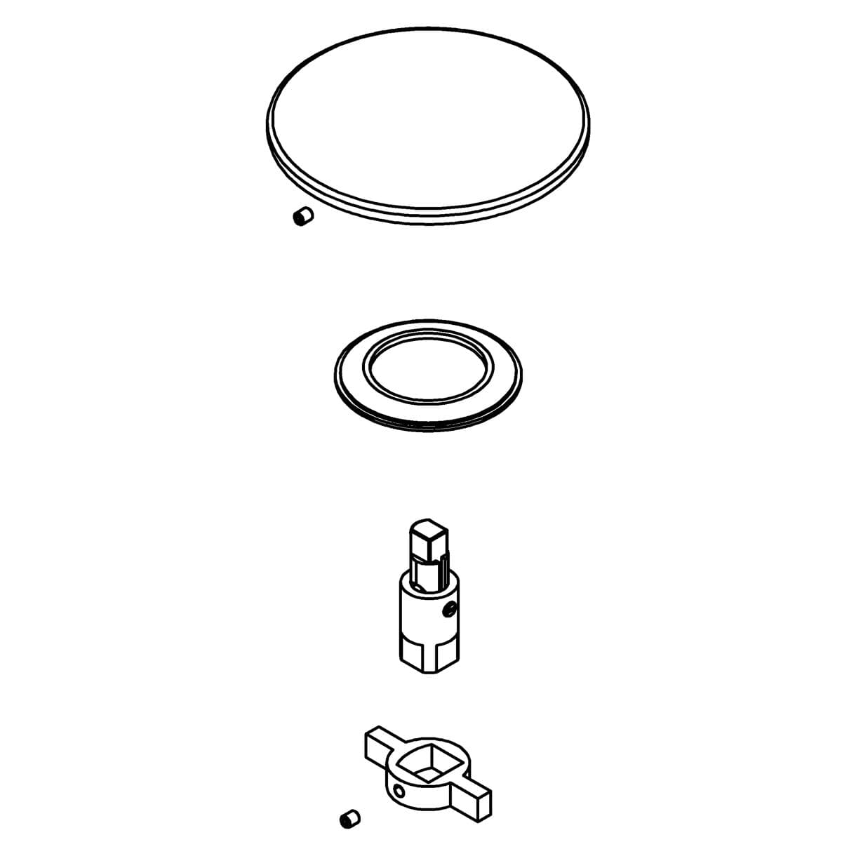 Kohler Genuine Parts Drain Cover Assembly - White by Kohler Genuine Parts