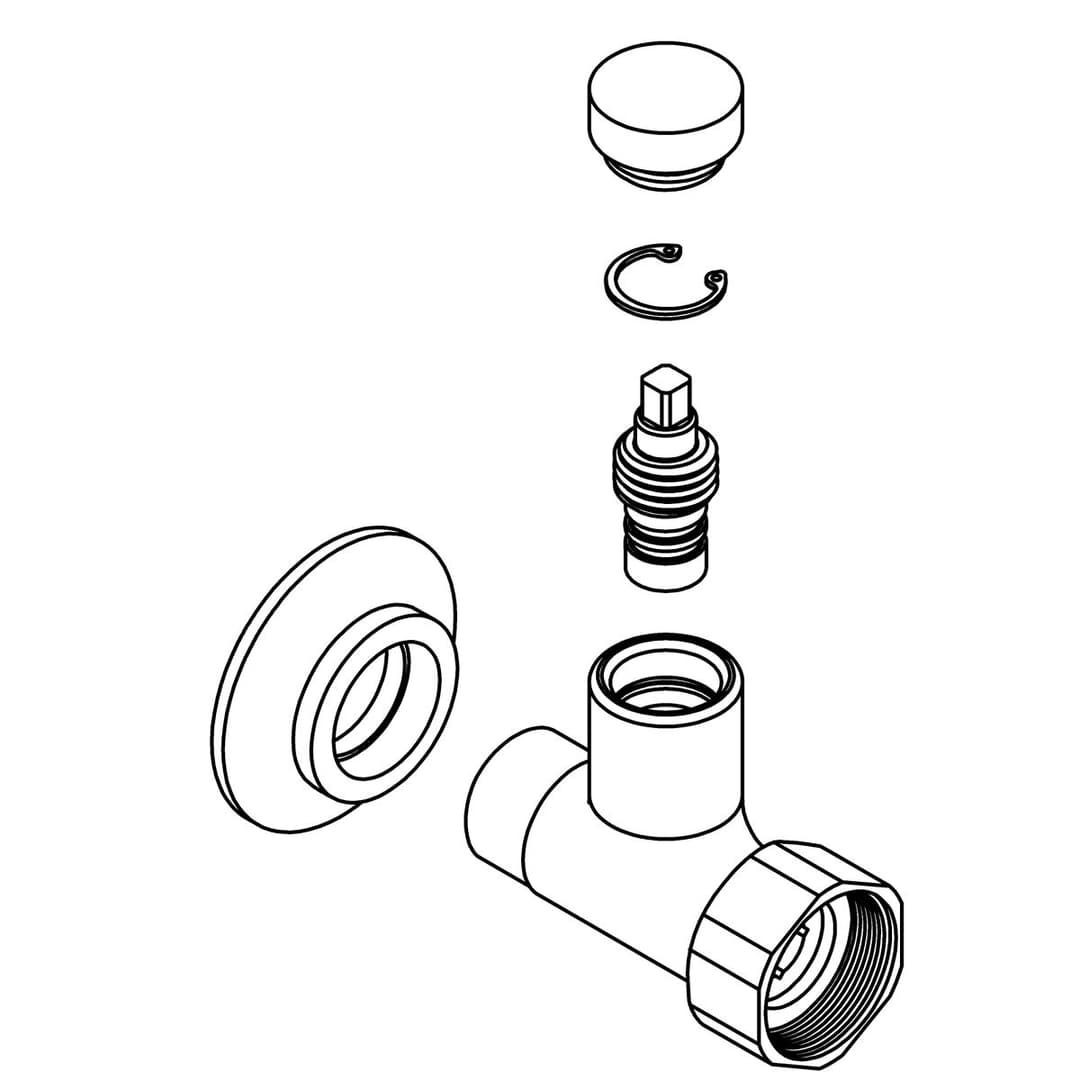 Kohler Genuine Parts Supply STOP - Polished Chrome by Kohler Genuine Parts