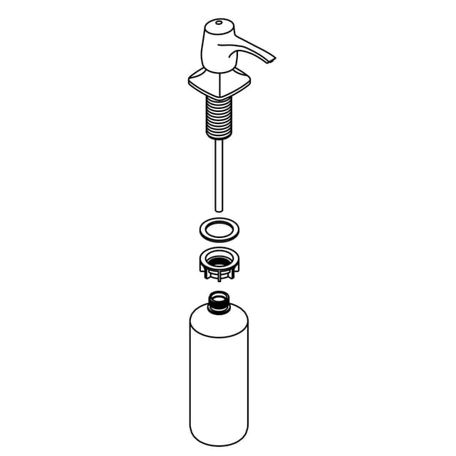Kohler Genuine Parts SOAP Dispenser ASSY - Vibrant Stainless Steel