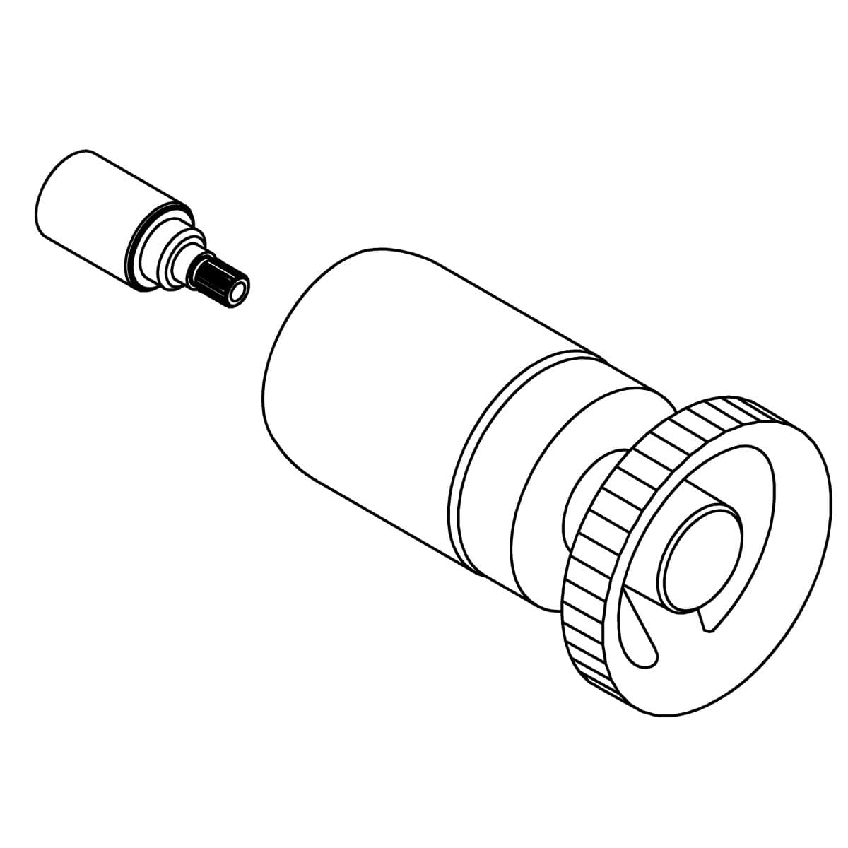Kohler Genuine Parts Handle Assembly, Industrial - Vibrant Brushed Moderne Brass by Kohler Genuine Parts