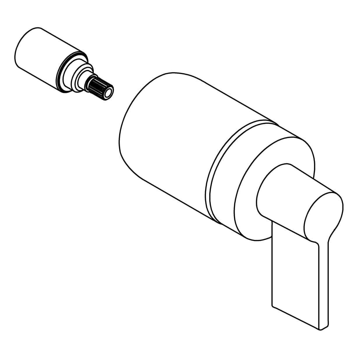 Kohler Genuine Parts Handle Assembly, Lever - Vibrant Brushed Moderne Brass by Kohler Genuine Parts