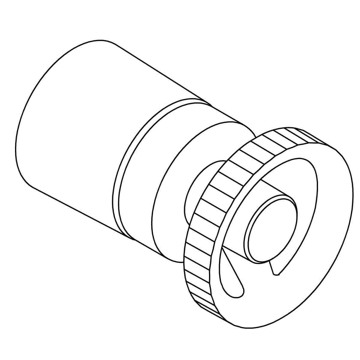 Kohler Genuine Parts Handle Assembly, Industrial - Vibrant Brushed Moderne Brass by Kohler Genuine Parts