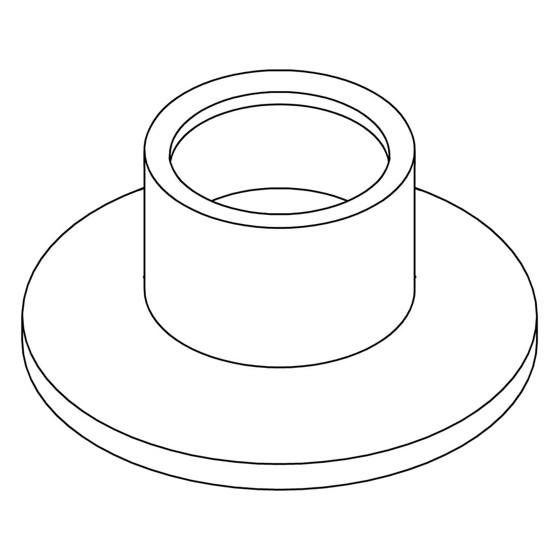 Kohler Genuine Parts Escutcheon, Hand-shower - Vibrant Brushed Moderne Brass by Kohler Genuine Parts