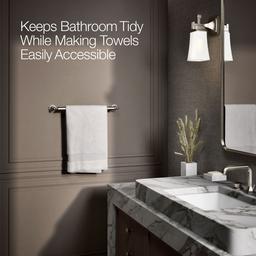 Kohler Pinstripe 18'' towel bar - Vibrant Brushed Nickel - image 4