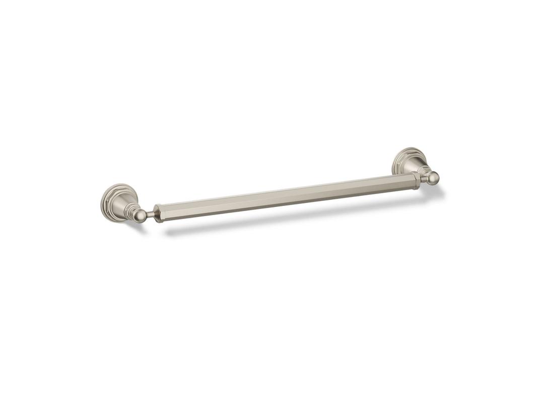 Kohler Pinstripe 18'' towel bar - Vibrant Brushed Nickel by Kohler