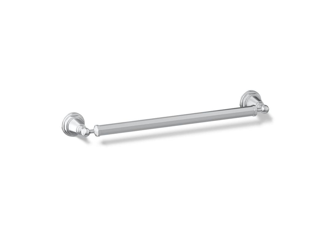 Kohler Pinstripe 18'' towel bar - Polished Chrome by Kohler
