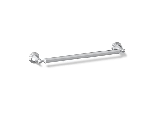 Kohler Pinstripe 18'' towel bar - Polished Chrome