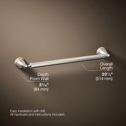 Kohler Pinstripe 18'' towel bar - Vibrant Polished Nickel - image 3