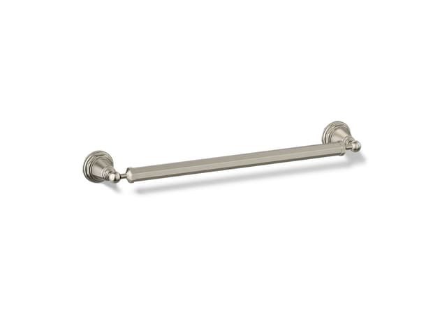 Kohler Pinstripe 18'' towel bar - Vibrant Polished Nickel