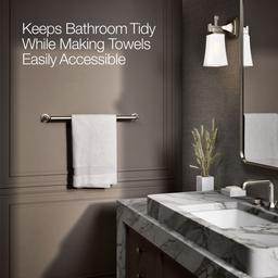 Kohler Pinstripe 24'' towel bar - Vibrant Brushed Nickel - image 4