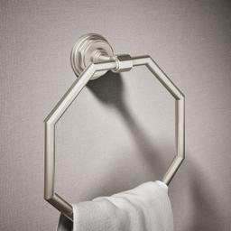 Kohler Pinstripe Towel ring - Vibrant Brushed Nickel - image 2