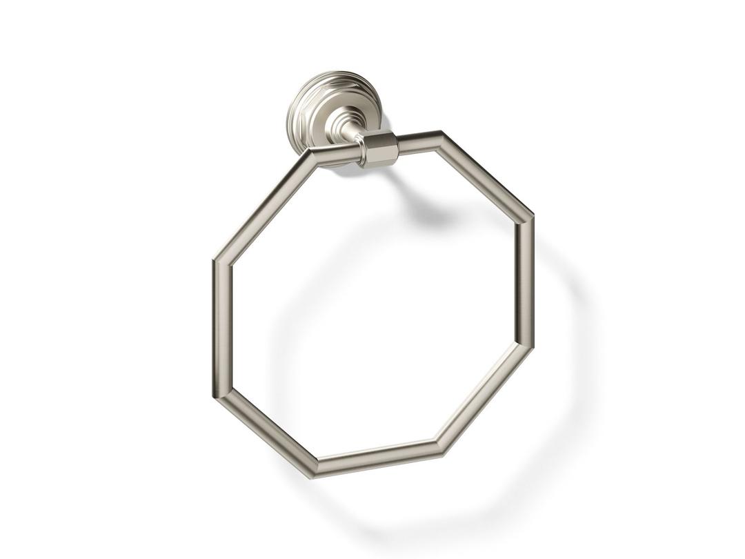 Kohler Pinstripe Towel ring - Vibrant Brushed Nickel by Kohler