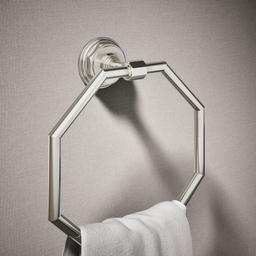 Kohler Pinstripe Towel ring - Vibrant Polished Nickel - image 2