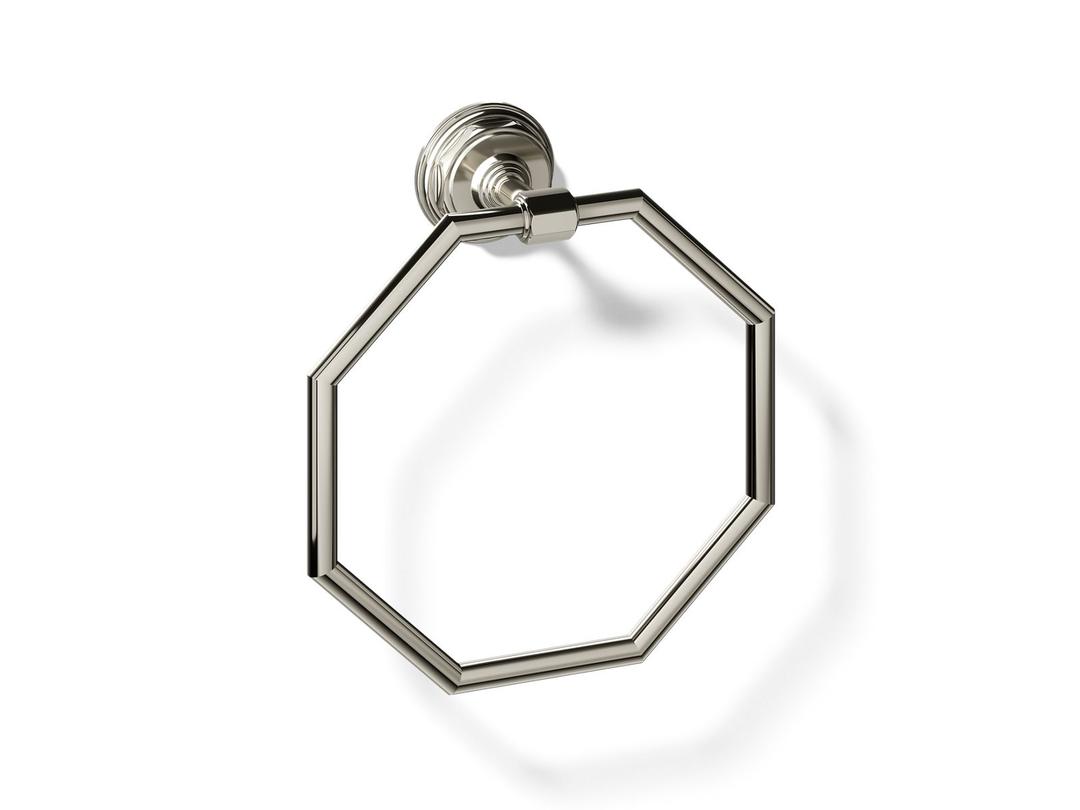 Kohler Pinstripe Towel ring - Vibrant Polished Nickel by Kohler