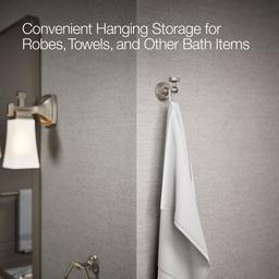 Kohler Pinstripe Robe hook - Vibrant Brushed Nickel - image 4