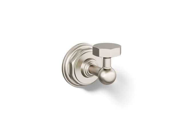 Kohler Pinstripe Robe hook - Vibrant Brushed Nickel