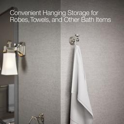 Kohler Pinstripe Robe hook - Vibrant Polished Nickel - image 4