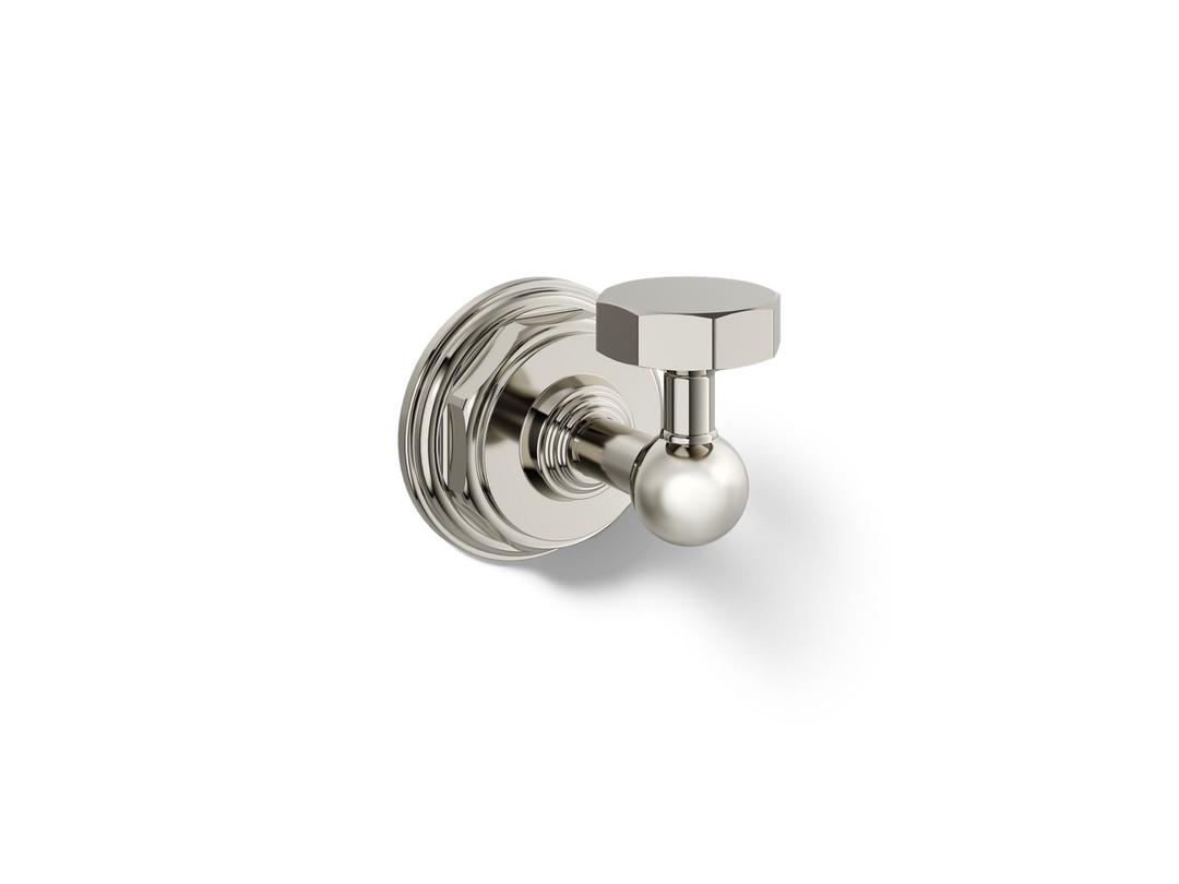 Kohler Pinstripe Robe hook - Vibrant Polished Nickel by Kohler
