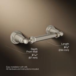 Kohler Pinstripe Toilet paper holder - Vibrant Brushed Nickel - image 3