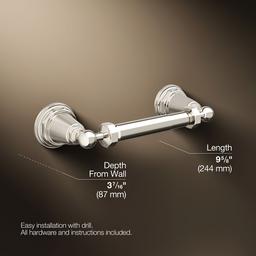 Kohler Pinstripe Toilet paper holder - Vibrant Polished Nickel - image 3