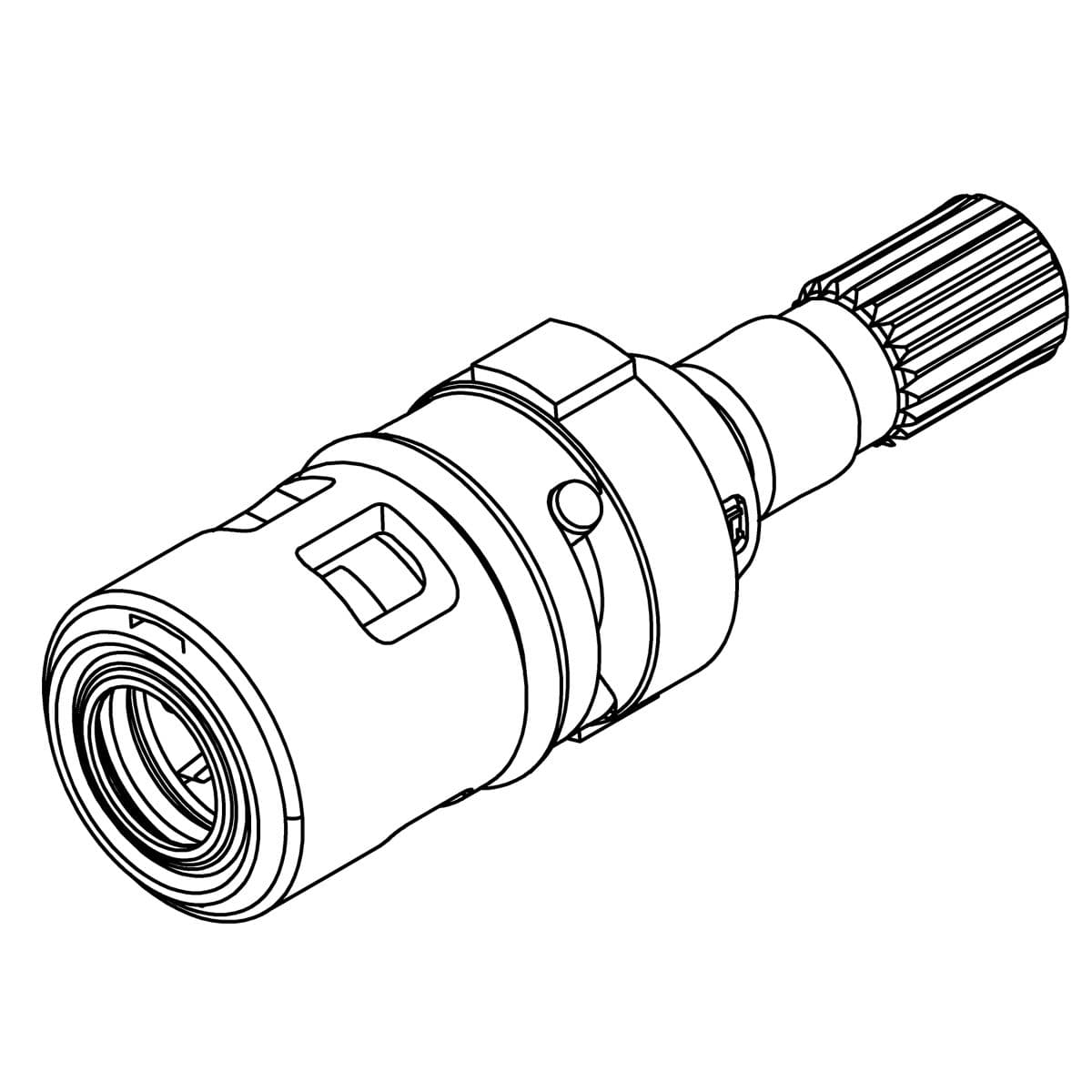 Kohler Genuine Parts Valve, Quarter Turn, 15MM, HOT by Kohler Genuine Parts