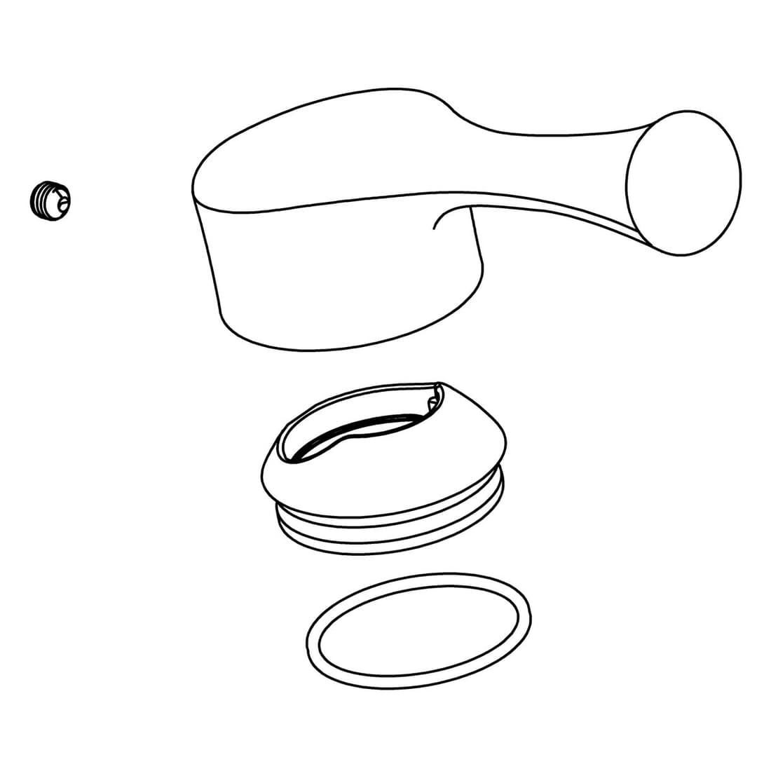 Kohler Genuine Parts Handle, Lever, KIT - Vibrant Brushed Nickel by Kohler Genuine Parts